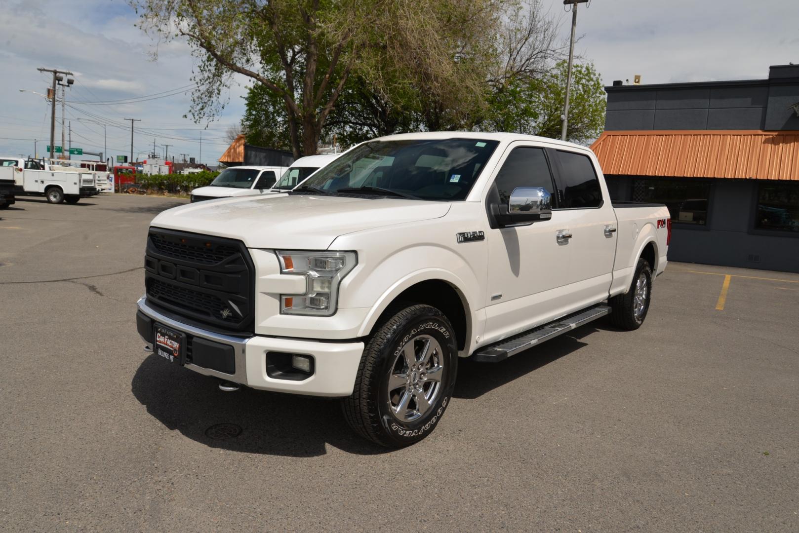 2015 White Platinum Metallic /Black Leather Ford F-150 Platinum FX4 (1FTFW1EG5FF) with an 3.5 Ecocoost Twin Turbo V6 engine, 6-Speed Automatic transmission, located at 4562 State Avenue, Billings, MT, 59101, (406) 896-9833, 45.769516, -108.526772 - 2015 Ford F-150 Platinum SuperCrew 6.5-ft. Bed 4WD - Extra clean! 3.5L V6 Ecoboost Twin Turbo Engine - 6 speed automatic transmission - 4WD - 135,146 miles - Inspected and serviced - copy of inspection and work performed as well as a full vehicle history report provided Platinum Series - cli - Photo#1